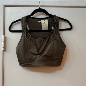 Guess Khaki Sports Bra